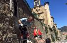 ​La imagen de San Fermín retorna a la hornacina de la cuesta de Santo Domingo