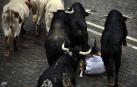 Imágenes del primer encierro de los sanfermines 2018 protagonizado por toros de Puerto de San Lorenzo.