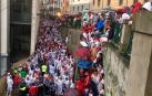 Imágenes del segundo encierro de los Sanfermines 2018, protagonizado por toros de José Escolar