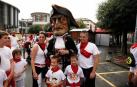 Salida de los gigantes y cabezudos de Pamplona, 8 de julio de San Fermín 2018