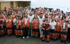 Asiron visita el dispositivo de Cruz Roja en Sanfermines