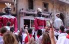 Salida de los gigantes en San Fermín