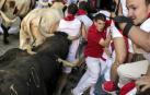Fotos exclusivas del quinto encierro de San Fermín 2018 de los fotógrafos de Diario de Navarra.