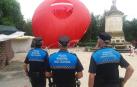 Aterrizaje de emergencia de un globo aerostático en el parque de La Taconera