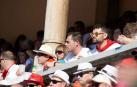 Público asistente a la Plaza de Toros de Pamplona durante la cuarta corrida de la Feria del Toro 2018.