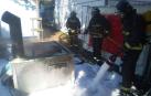Cinco personas atendidas tras el incendio de una churrería en las barracas