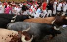 Su primer encierro en Pamplona