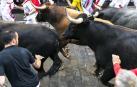Fotos exclusivas del octavo encierro de San Fermín 2018 de los fotógrafos de Diario de Navarra.