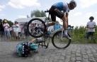 Galería de fotos de la novena etapa del Tour, con numerosos accidentes en el Pavés