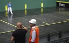 La cancha del Navarra Arena, lista para la final del Masters Codere