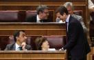 Reunión "cordial" de Casado y Santamaría en la sede del PP