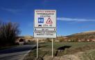 Instaladas señales de tráfico de advertencia de tránsito de ciclistas en cuatro carreteras