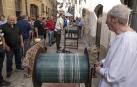 Imagen del mercado, público y artesanía presentes durante la Semana Medieval de Estella