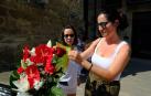 Sara Magallón (asistió a la víctima de la explosión): “Esta rosa es para Eduardo”