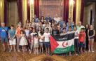 Barkos recibe a los niños saharauis del programa 'Vacaciones en paz'