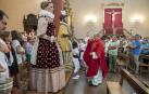 Imágenes de la misa dedicada a Santiago y mutil dantza en el segundo día (25 de julio) de las fiestas de Elizondo