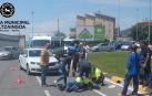 Herido un motorista tras chocar contra un vehículo en la avenida de Guipúzcoa