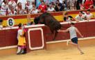Las reses bravas dejan en la suelta de vaquillas del último día de fiestas de Tudela, 29 de julio, varios heridos.