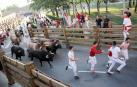 Fotos del encierro, despedida de gigantes, paellada popular y encierro infantil del último día de las fiestas de Tudela 2018, 29 de julio.