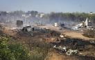 Declarado un incendio de grandes dimensiones en un poblado chabolista en Lepe