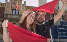 Un cohete en Estella a dúo brindado a la música