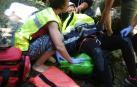 Rescatada una barranquista con la pierna rota en Valcarlos