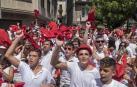 El calor no fue rival en la pañuelada de Estella