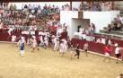 El segundo herido del primer encierro de novillos de Estella