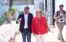 Pedro Sánchez y Angela Merkel repasan en Doñana la agenda bilateral y europea