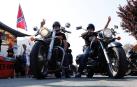 Más de 2.000 motos de España, Alemania y Francia acudieron este sábado a la apertura de la cita.