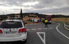 Trasladado al hospital de Estella tras volcar con el coche en la A12
