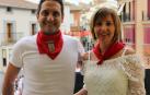 Después de un año, Lerín se volvió a vestir de blanco y rojo este martes, 14 de agosto, primer día de sus fiestas patronales.