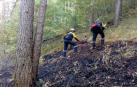 Estabilizado un incendio en la sierra de Illon, que afecta a hojarasca y matorral