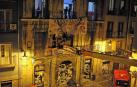 Desalojo del gaztetxe Maravillas, en el Palacio Marqués de Rozalejo, en Pamplona.