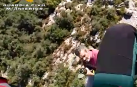 Rescatados dos senderistas tras quedarse atrapados en una montaña cercana a Etxauri