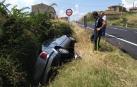 Un adulto y dos menores heridos en un accidente de tráfico en Oteiza