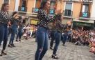 'Flashmob' flamenco en la plaza del Ayuntamiento