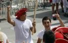 Imágenes del cohete de fiestas de Miranda de Arga 2018