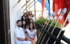 Imágenes del cohete de las fiestas de Barásoain 2018