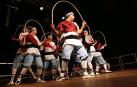 Imágenes del paloteado de las fiestas de San Bartolomé de Ribaforada 2018