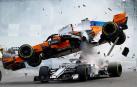 Tremendo accidente de Alonso en la primera curva del GP de Bélgica