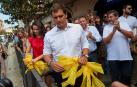 Rivera compara la agresión por los lazos amarillos con la de los guardias civiles en Alsasua