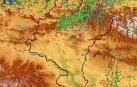 Las tormentas de ayer iluminaron los cielos de Navarra con 4.531 rayos