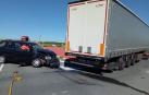 Una persona trasladada al CHN por un choque con un camión en el cruce de Falces