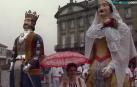 El viaje de los gigantes de Pamplona a Santiago en 1988