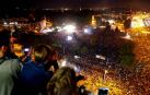 Miles de personas disfrutan de un concierto en Chemnitz (Alemania)
