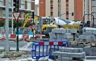 Las obras de Pío XII se adentran en el tramo 6, cruce de Sancho el Fuerte