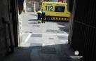 Accidente en la calle Navarrería de Pamplona.