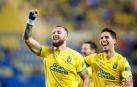 La UD Las Palmas se da un festival tras una polémica expulsión al Nàstic