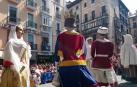 Baile de los gigantes en la conmemoración del Privilegio de la Unión